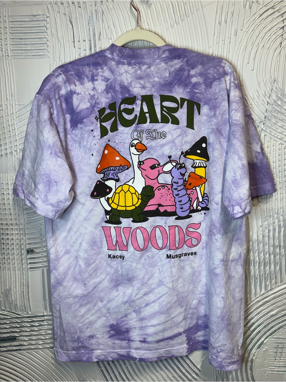 Kacey Musgraves Heart of the Woods Purple Tie Dye Graphic Tee Medium
